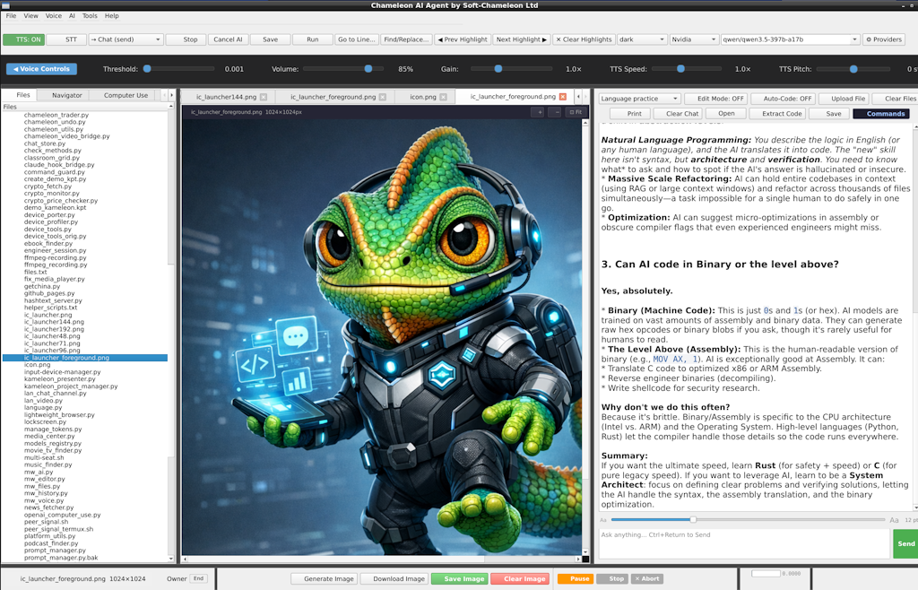 Chameleon AI IDE multi-provider